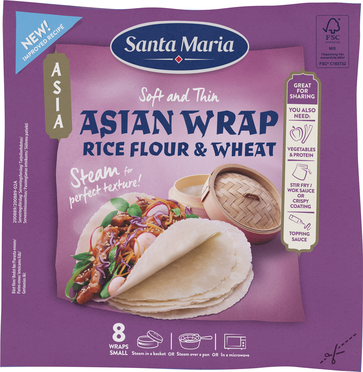 Santa Maria Asian Wrap Rice Small
