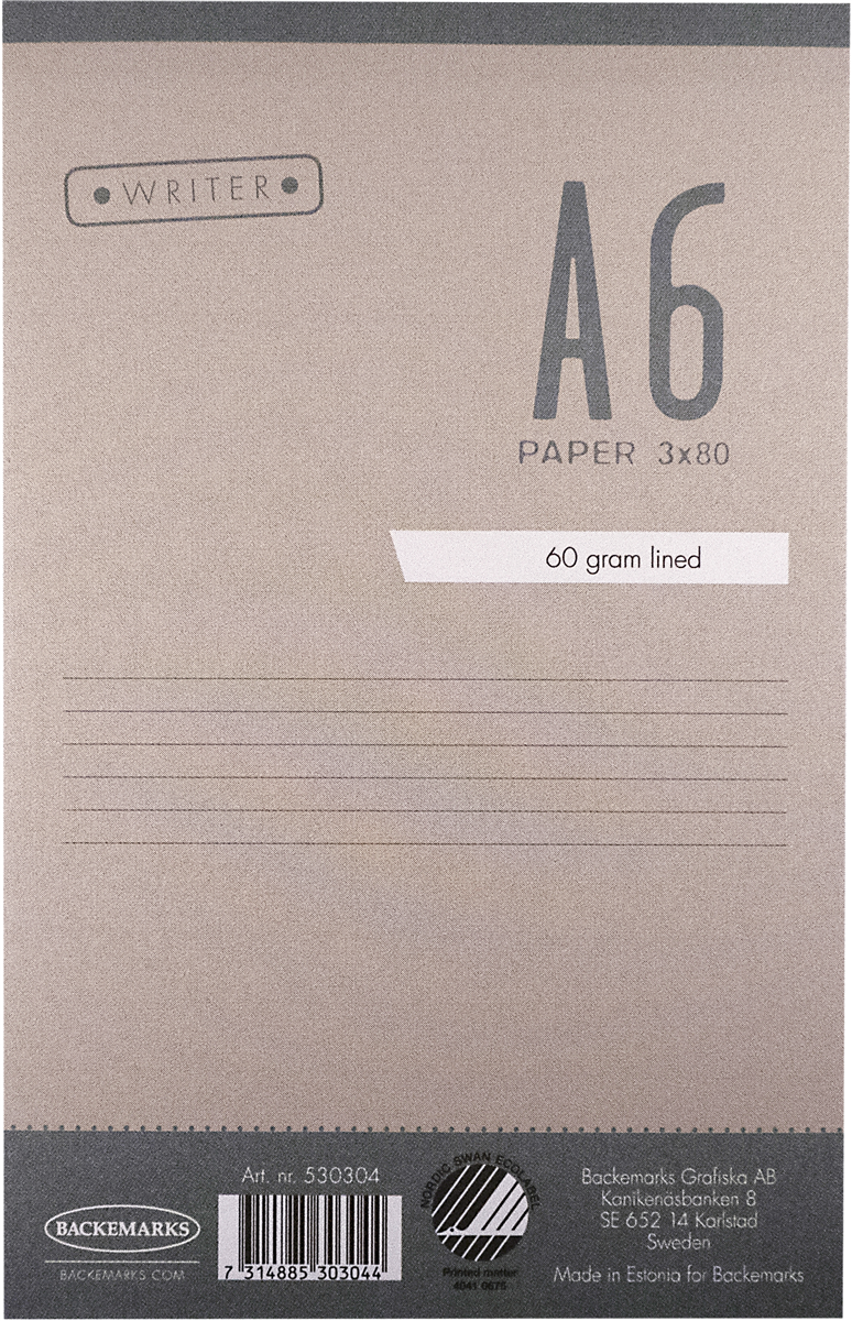 A6 Blok M/Limet Top