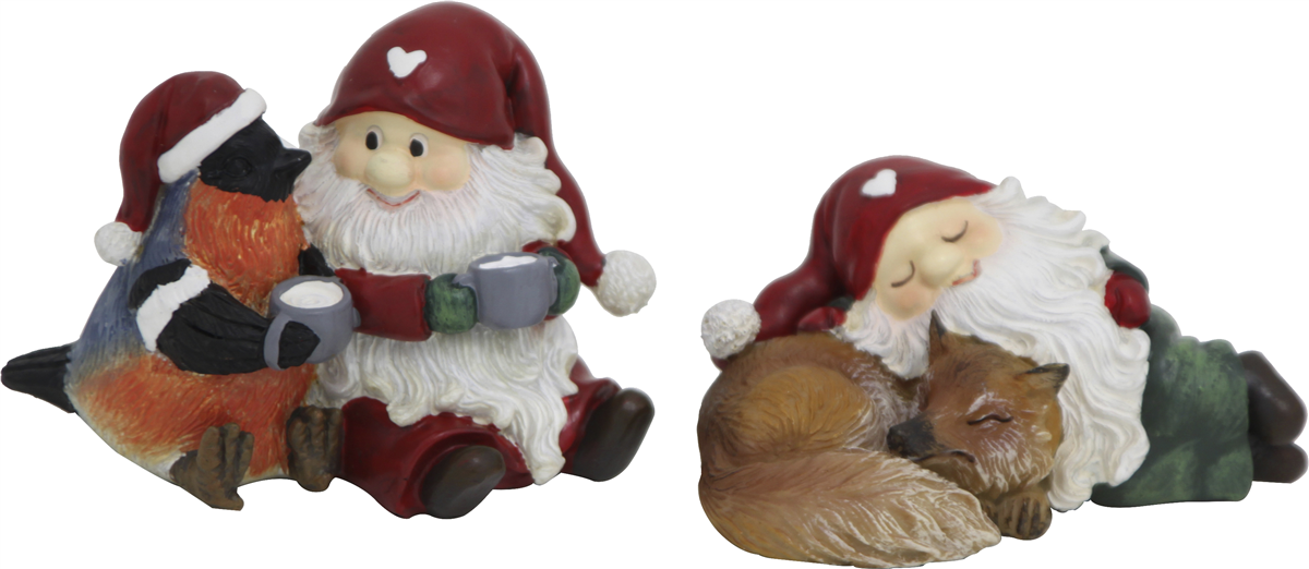 Nisse Med Fugl Og Ræv