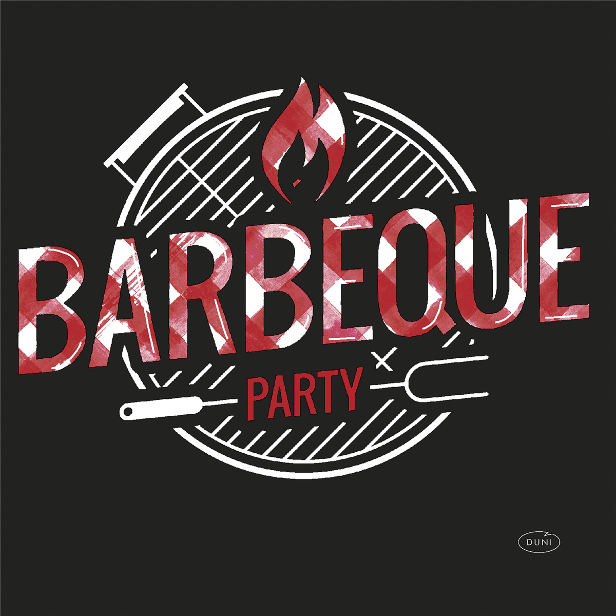 Serviet 3-lag BBQ 33x33 cm