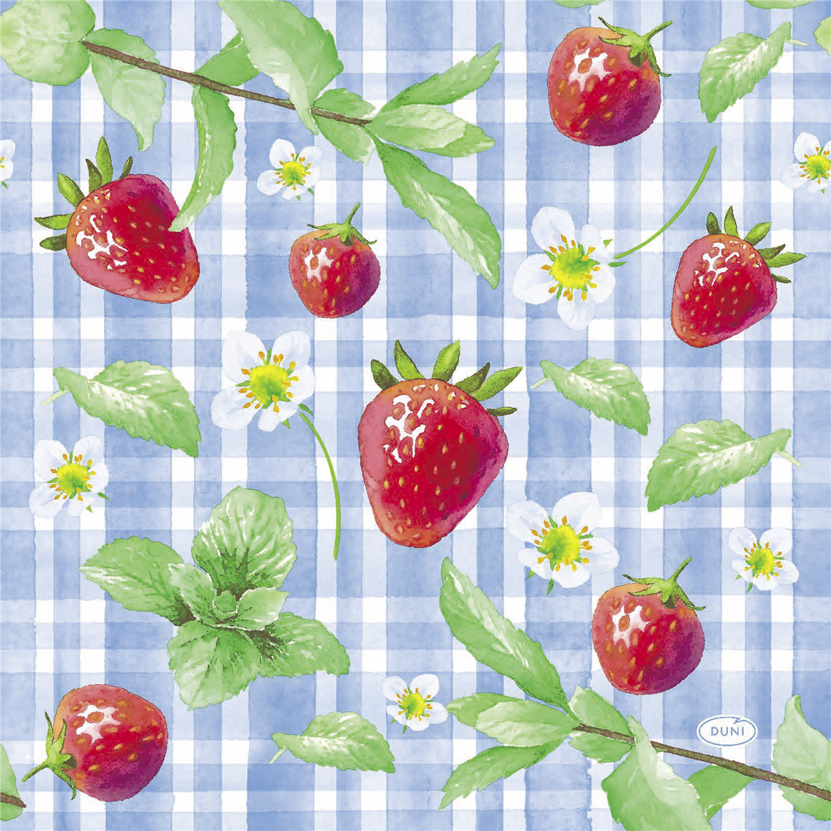 Servietter strawber picnic