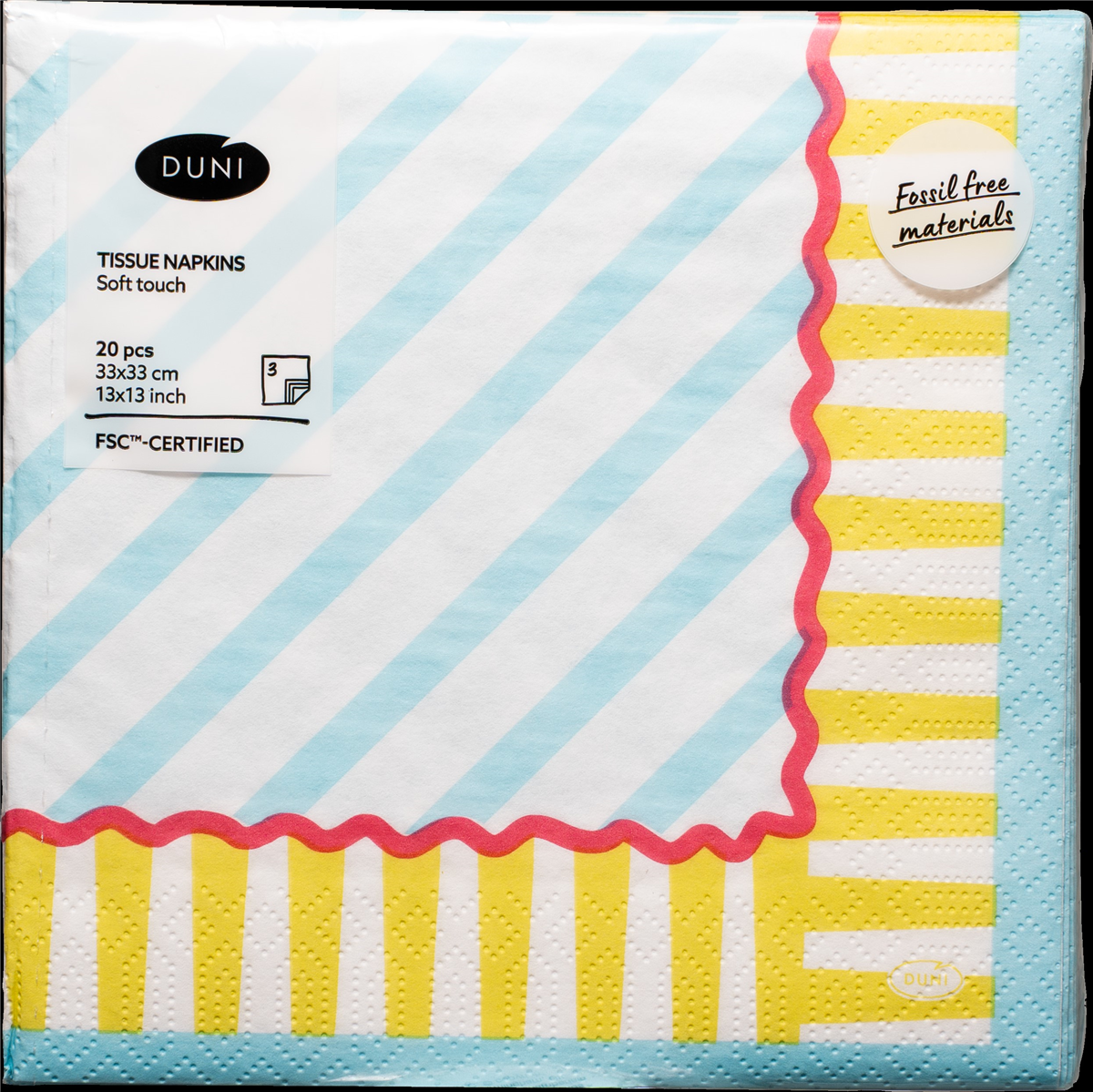 Napkins 33 x 33 cm pop stripe