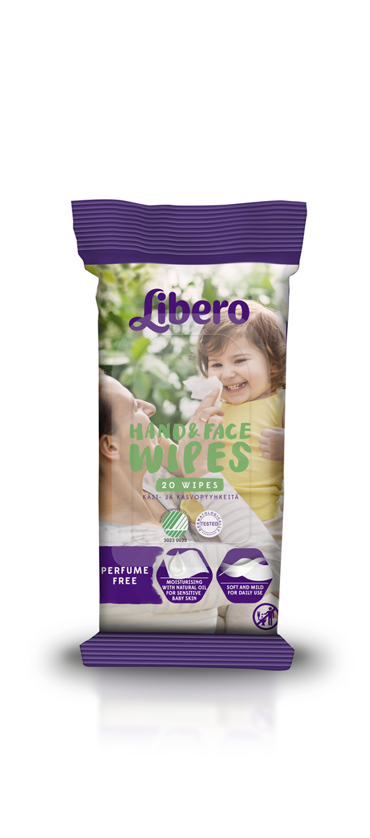 Libero hand & face wipes 2 20 stk.