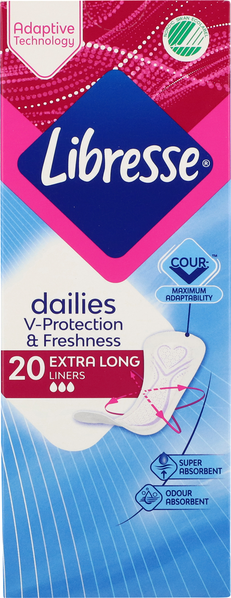 Libresse Trusseindlæg Extra Long 20 stk
