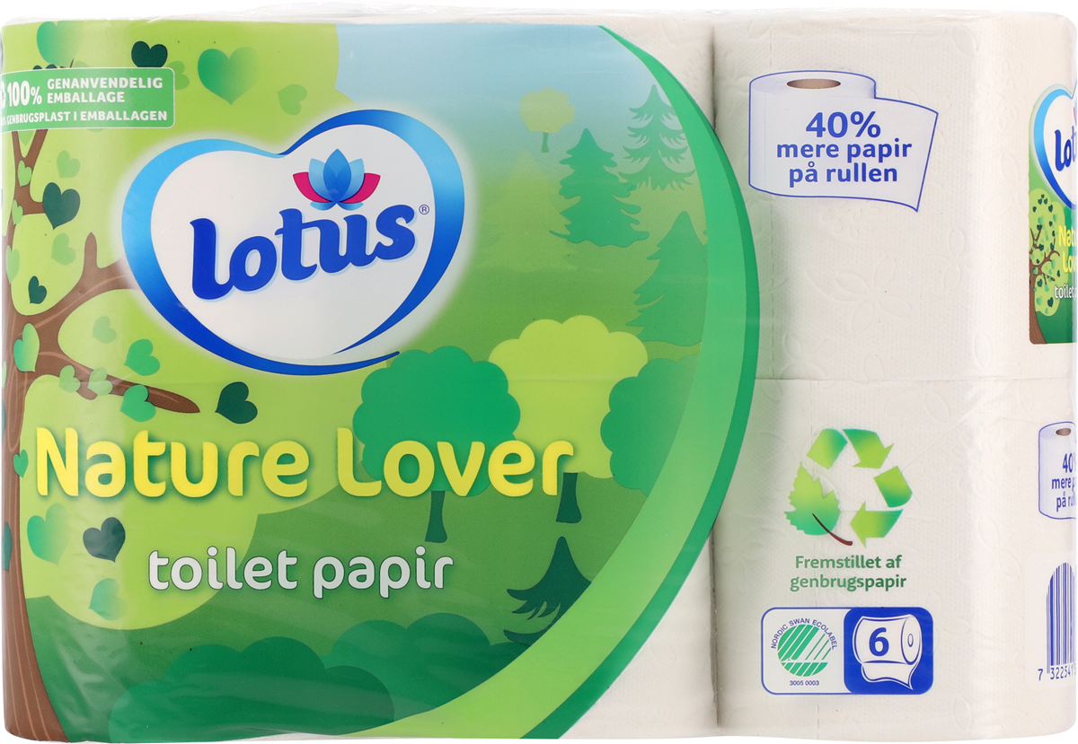 Lotus Nature Lover Toiletpapir 6 ruller