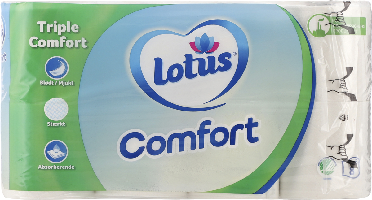 Lotus Comfort Toiletpapir 8 ruller