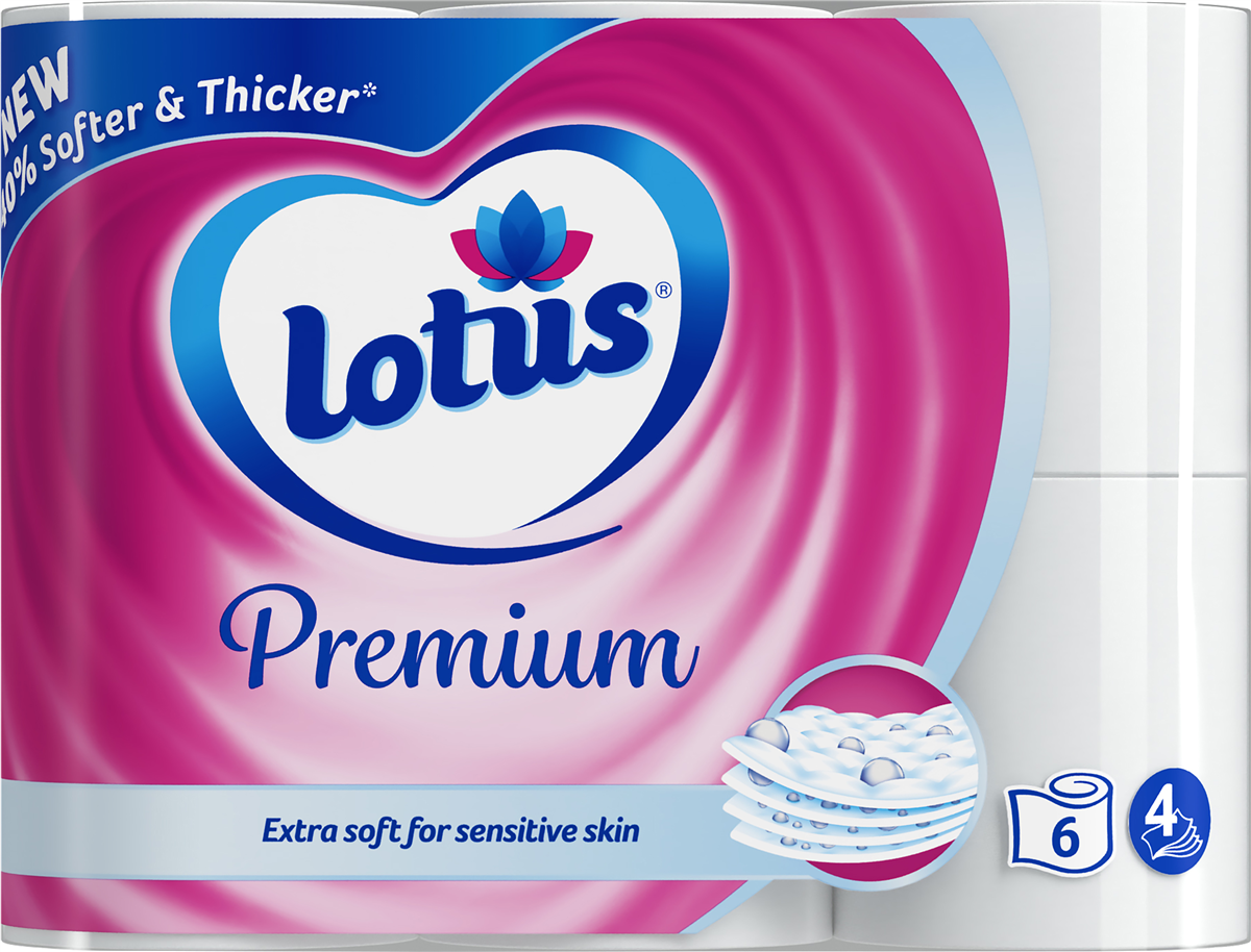 Lotus Premium Toiletpapir 6 ruller