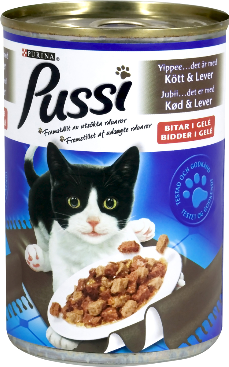Pussi gele kød & lever 400 g