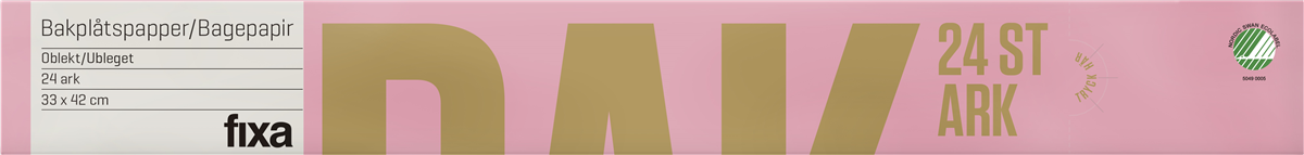 Fixa Bagepapir i ark 42x33 cm 24 stk