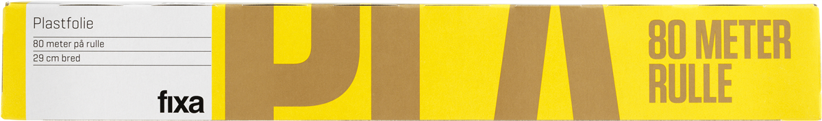 Fixa Plastfolie 80 m x 29 cm