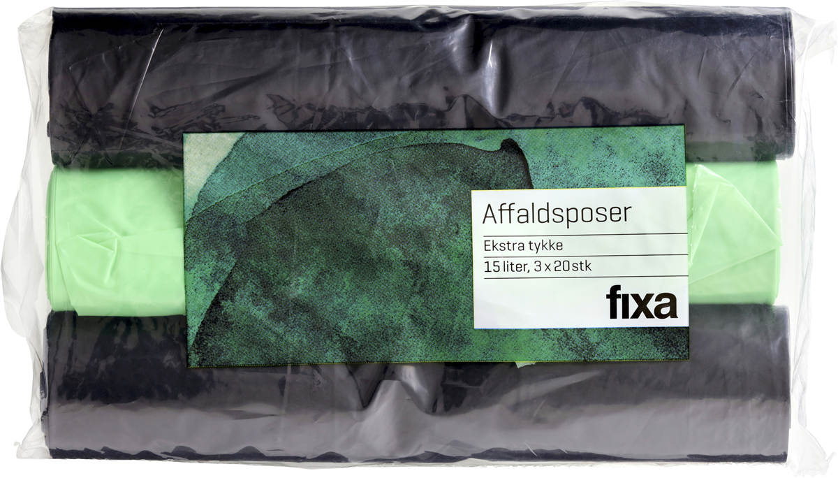 Fixa affaldspose 15 l 3 x 20 15000 ml