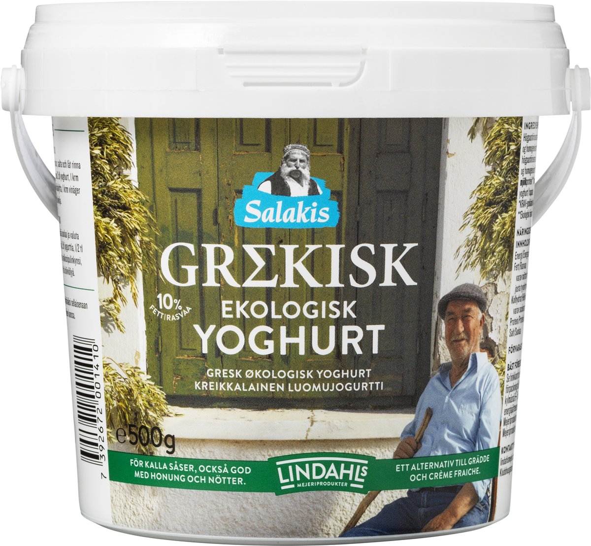 Salakis Græsk Yoghurt 10% Øko