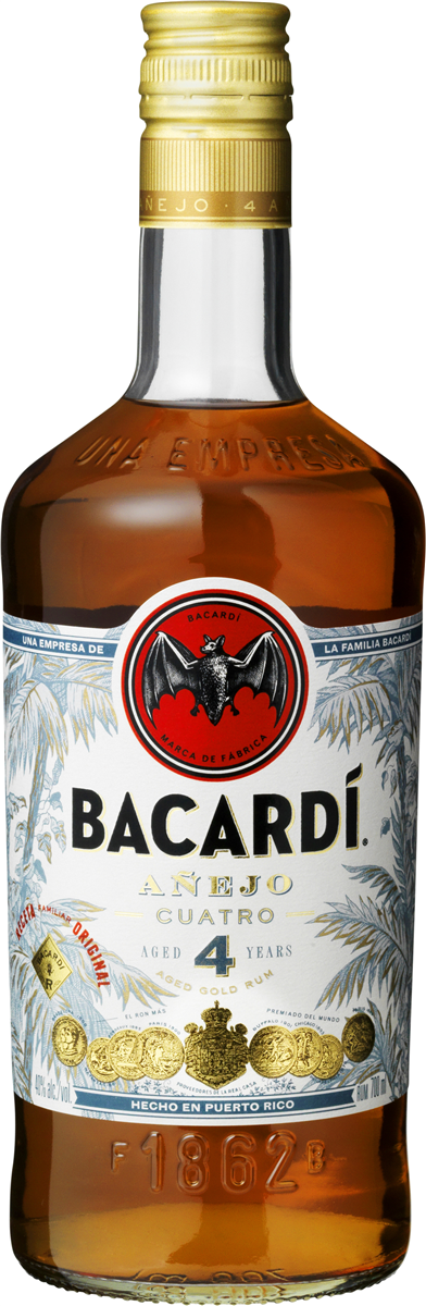 Bacardi Anejo Cuatro 40% 70 cl