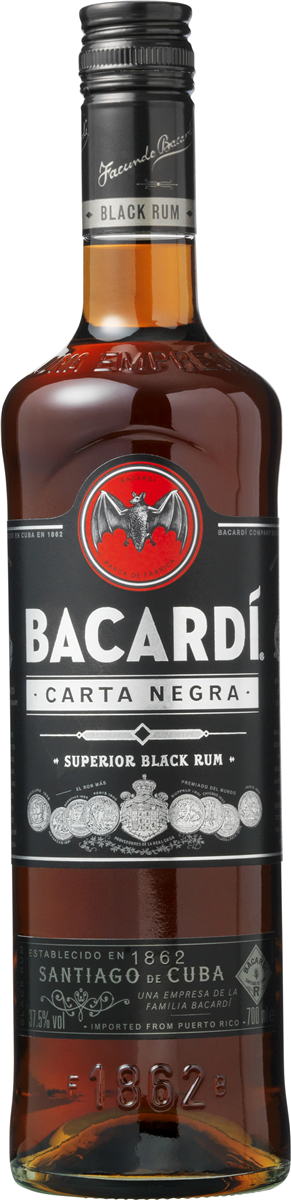 Bacardi Black Rom 37,5% 70 cl