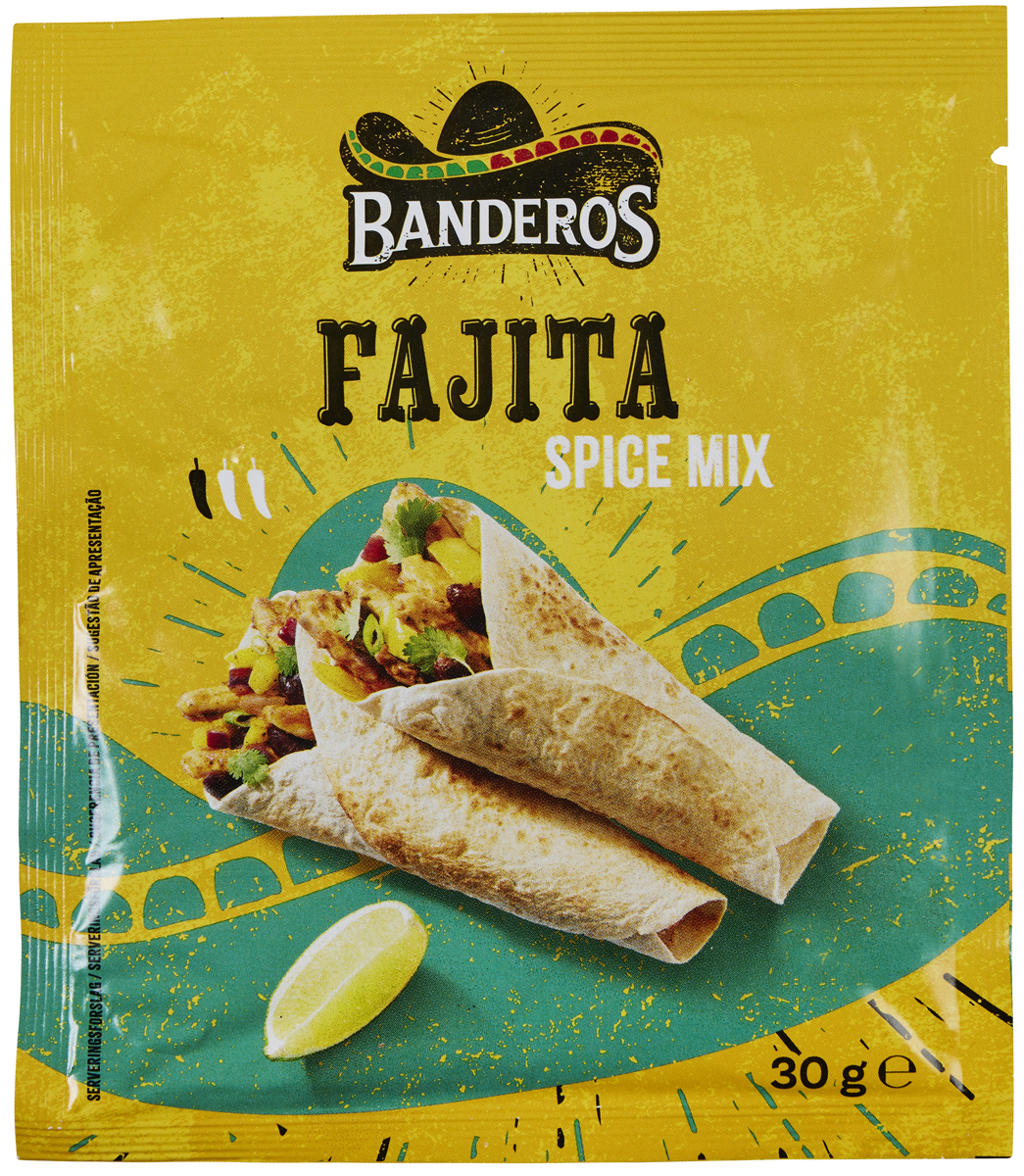 Banderos spice mix, fajita 28 g