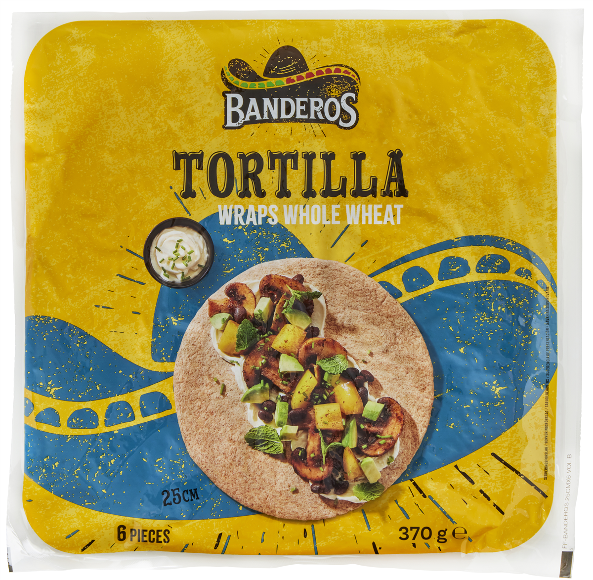 Banderos Tortill Fuldk 6St, 370 Gram