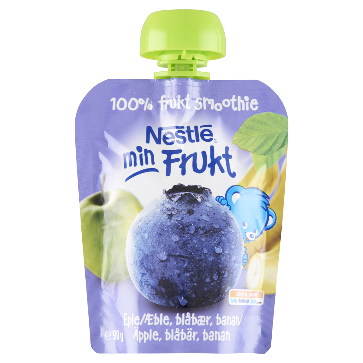 Nestlé Min Frukt blåbær 6M 90 g