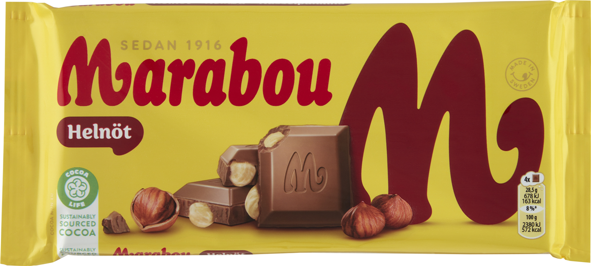 Marabou hele nødder 200 g