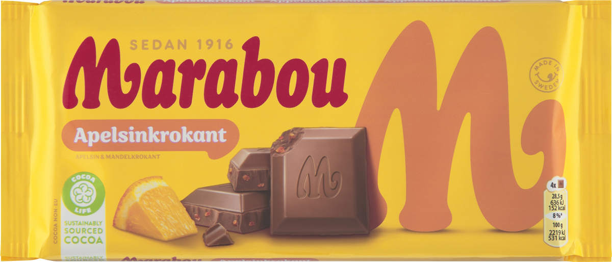 Marabou Appelsin Krokant