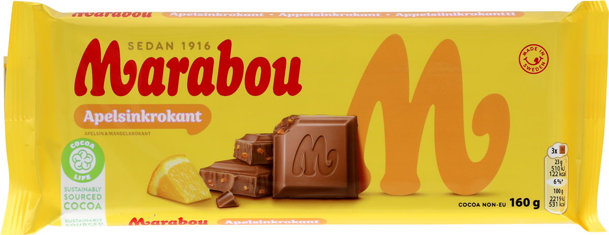 Marabou Appelsin Krokant