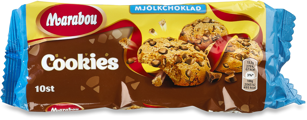 Marabou cookies mælk choko 184 g