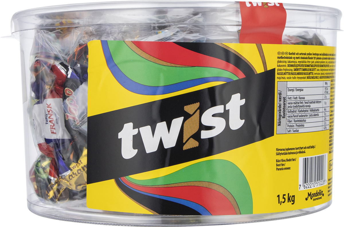Twist blandet chokolade 300 g
