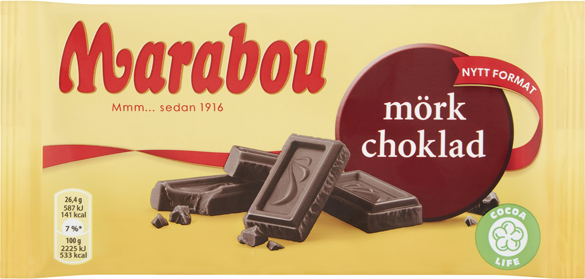 Marabou mørk 185 g