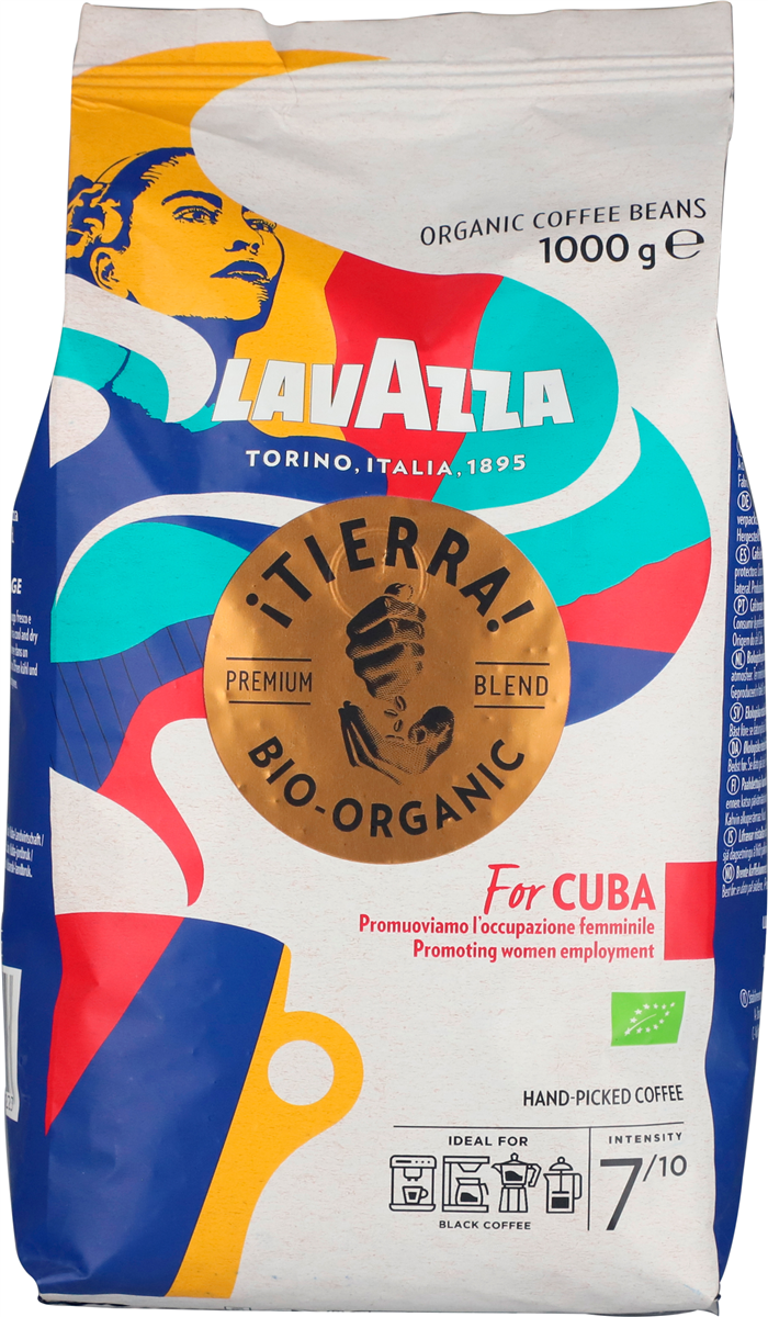 Lavazza Tierra For Cuba Hele Bønner Øko 1 kg
