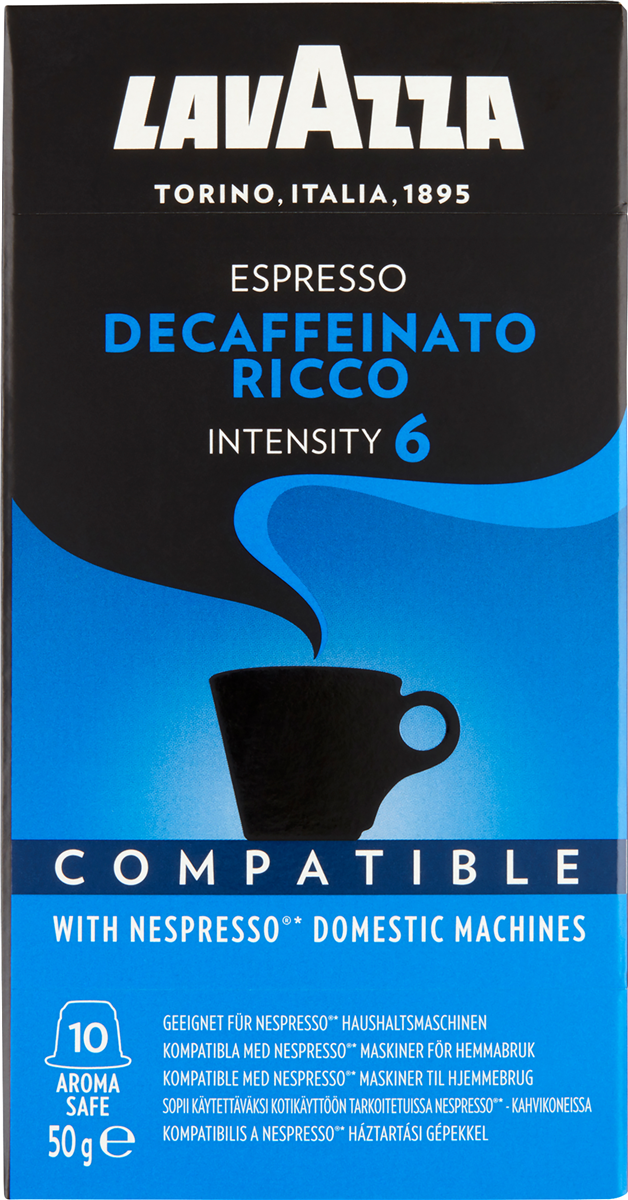 Lavazza kapsler Decaf Ricc 10 stk.