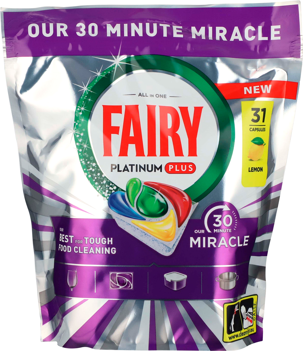 Fairy Platinum Plus Miracle Opvasketabs 31 stk