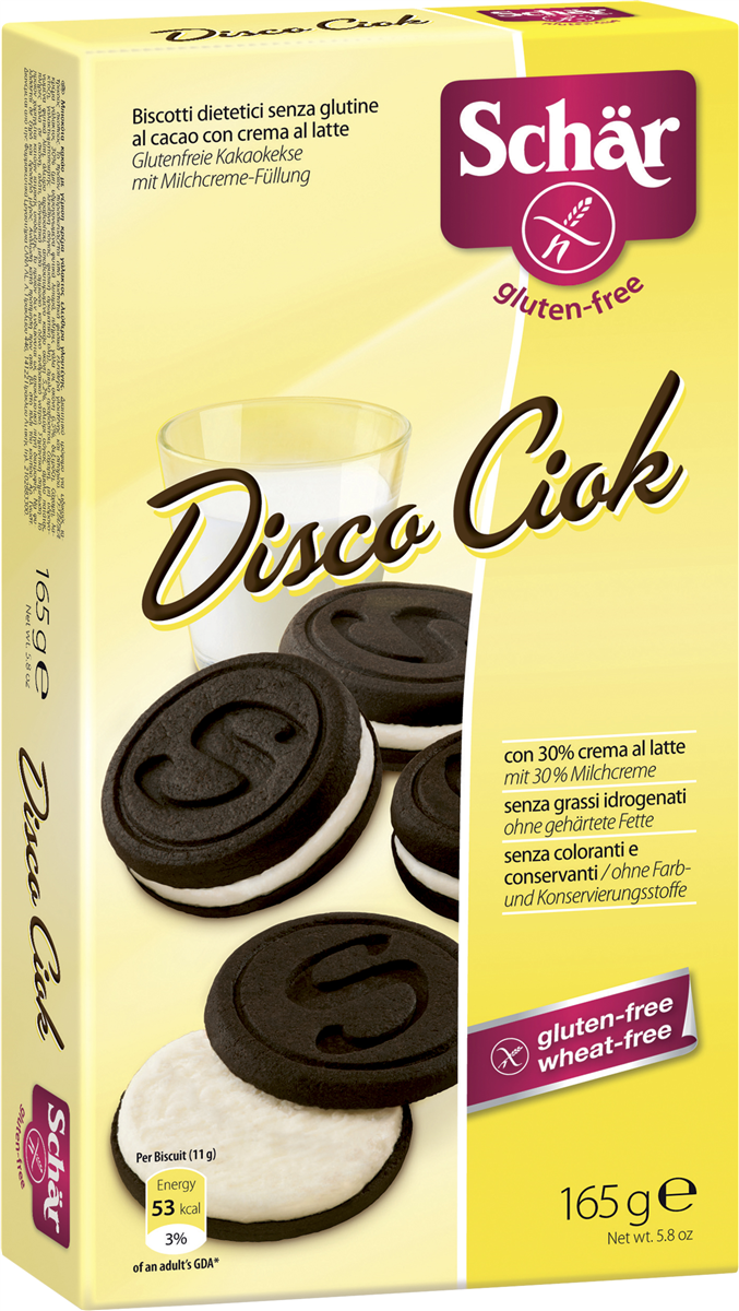 Schär Kakaokiks med cremefyld glutenfri 165 g