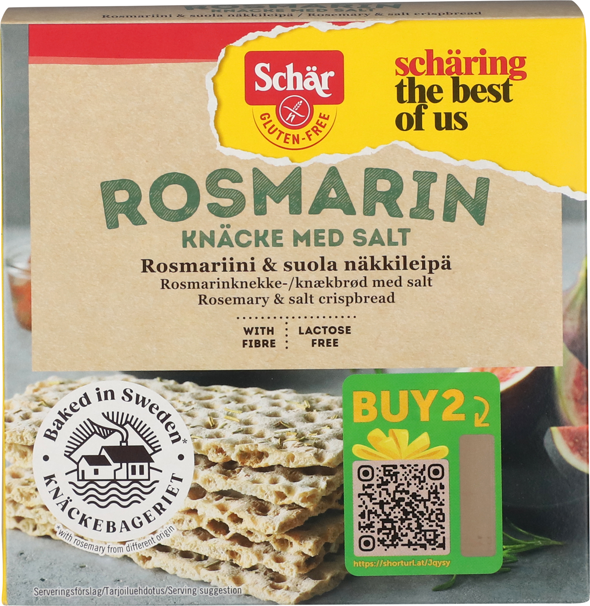 Schär Knækbrød med salt glutenfrit