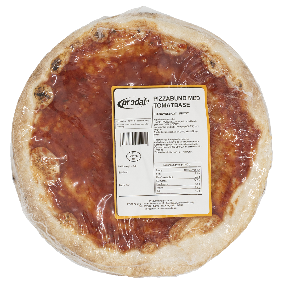 Pizzabunde tomatsauce 2 stk 2 stk.