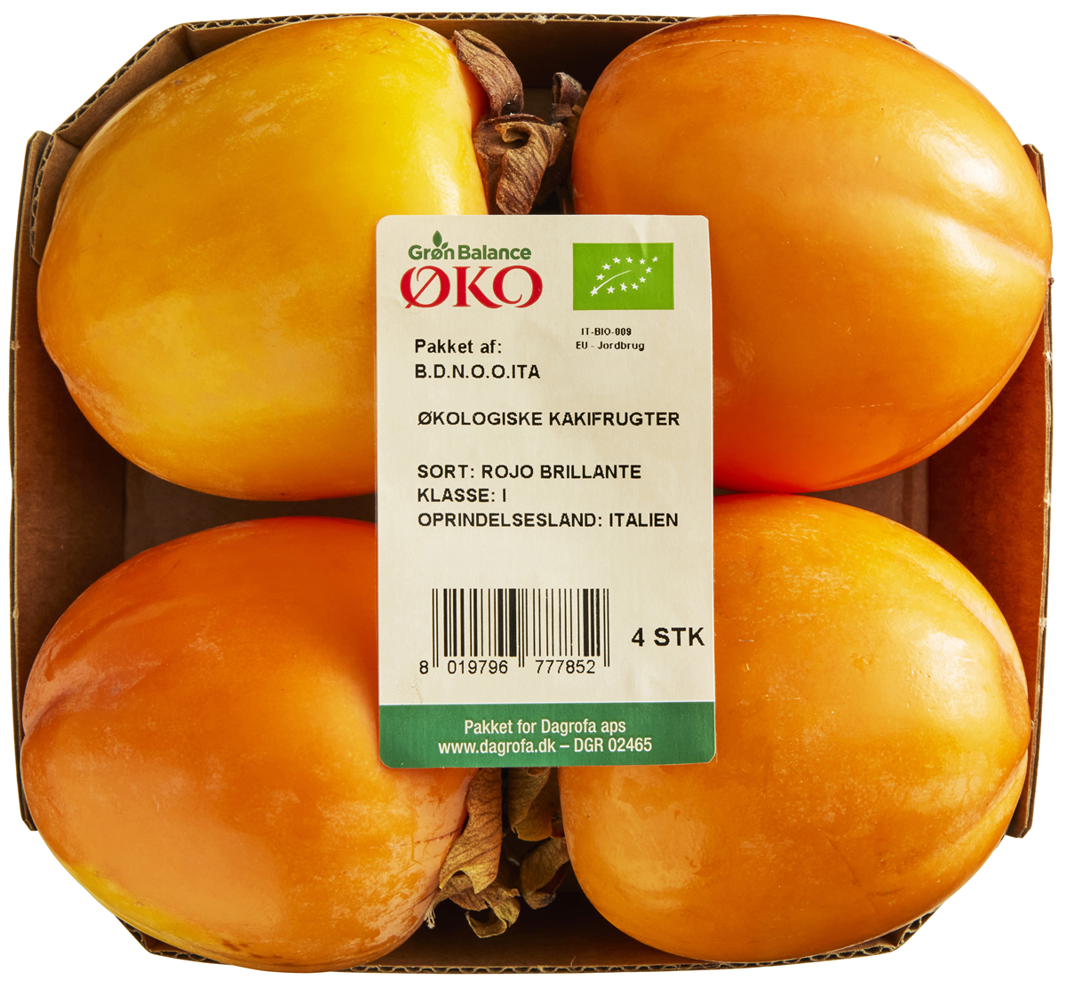 Øko-kaki frugt (GB) 1 stk.