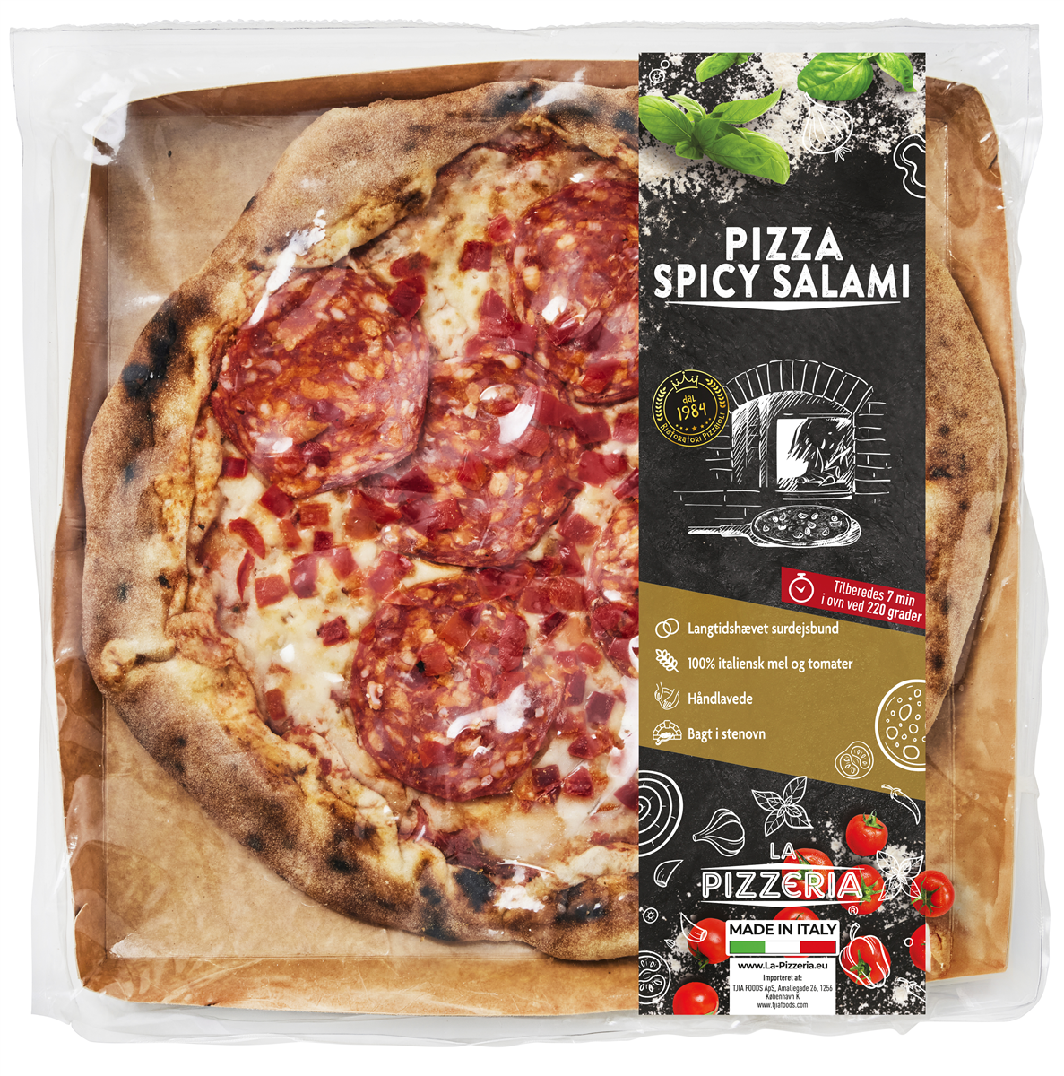 Pizza spicy salami, La Pizzaria 420 g