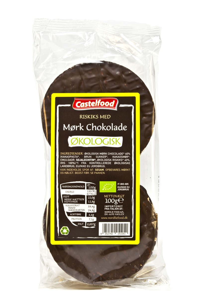 Riskiks med Mørk Chokolade Øko