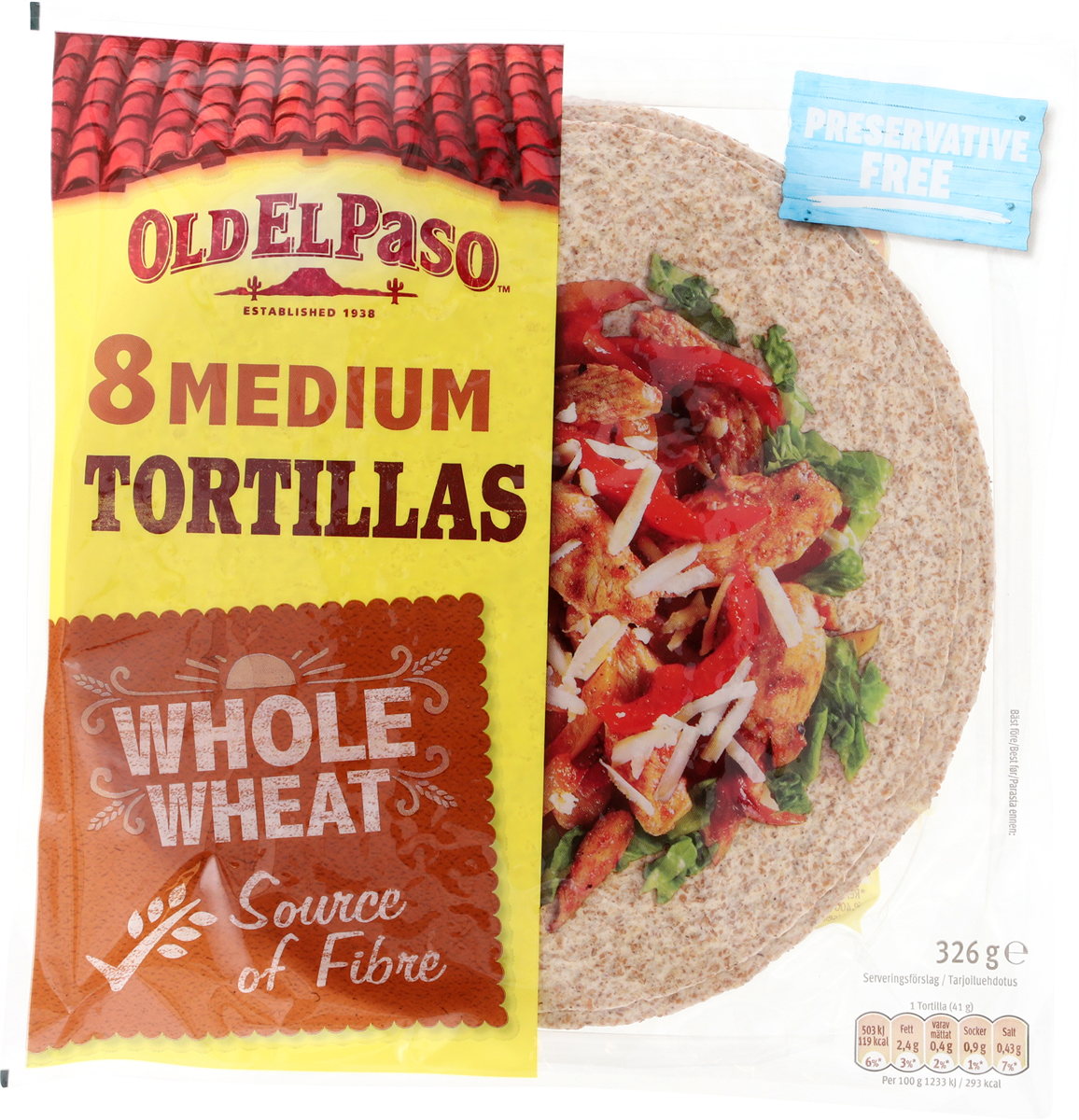 Old El Paso Fuldkornstortillas