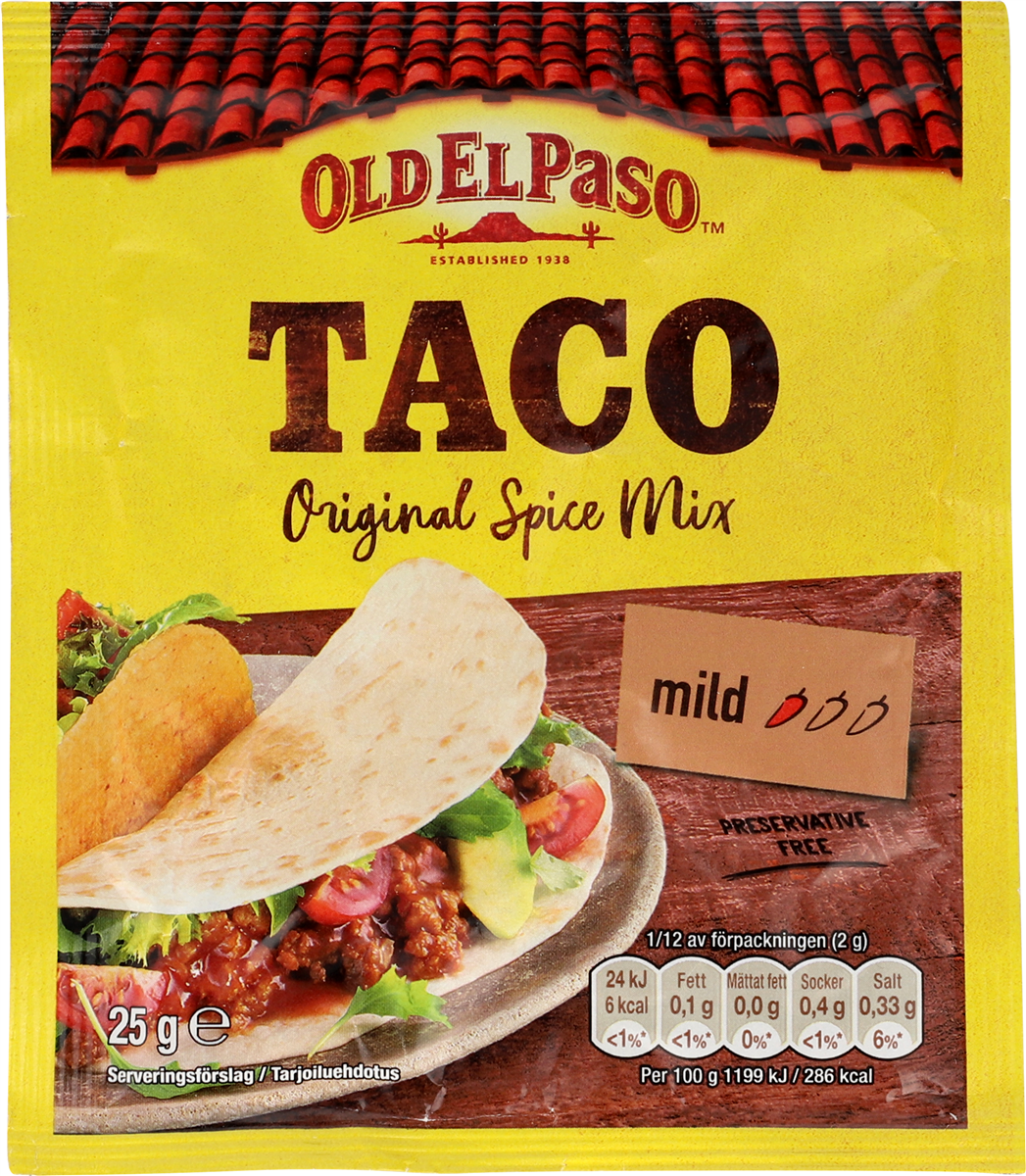 Old El Paso Taco krydderiblanding mild