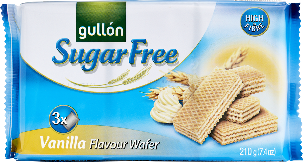 Gullón Vafler Vaniljesmag Sukkerfri 210 g