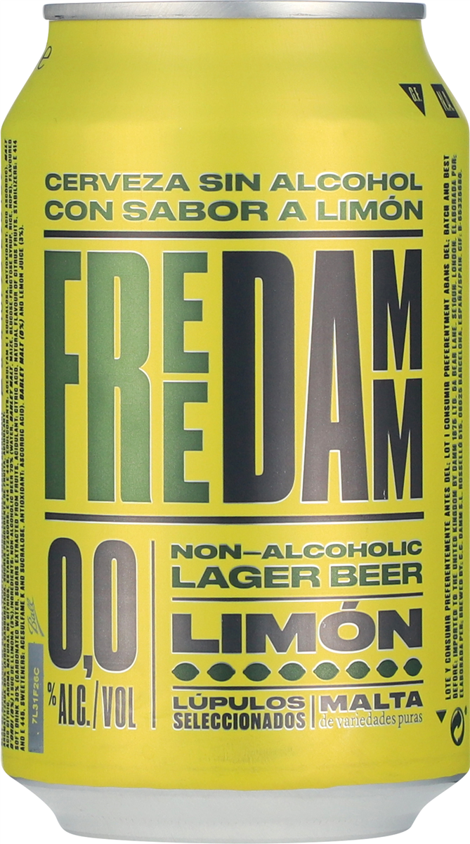 Estrella Limón shandy 0,0%, Free Damm 330 ml