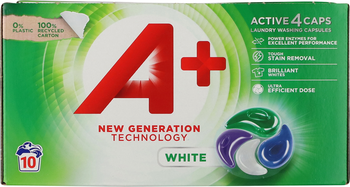 A+, Vaskekapsler hvid vask