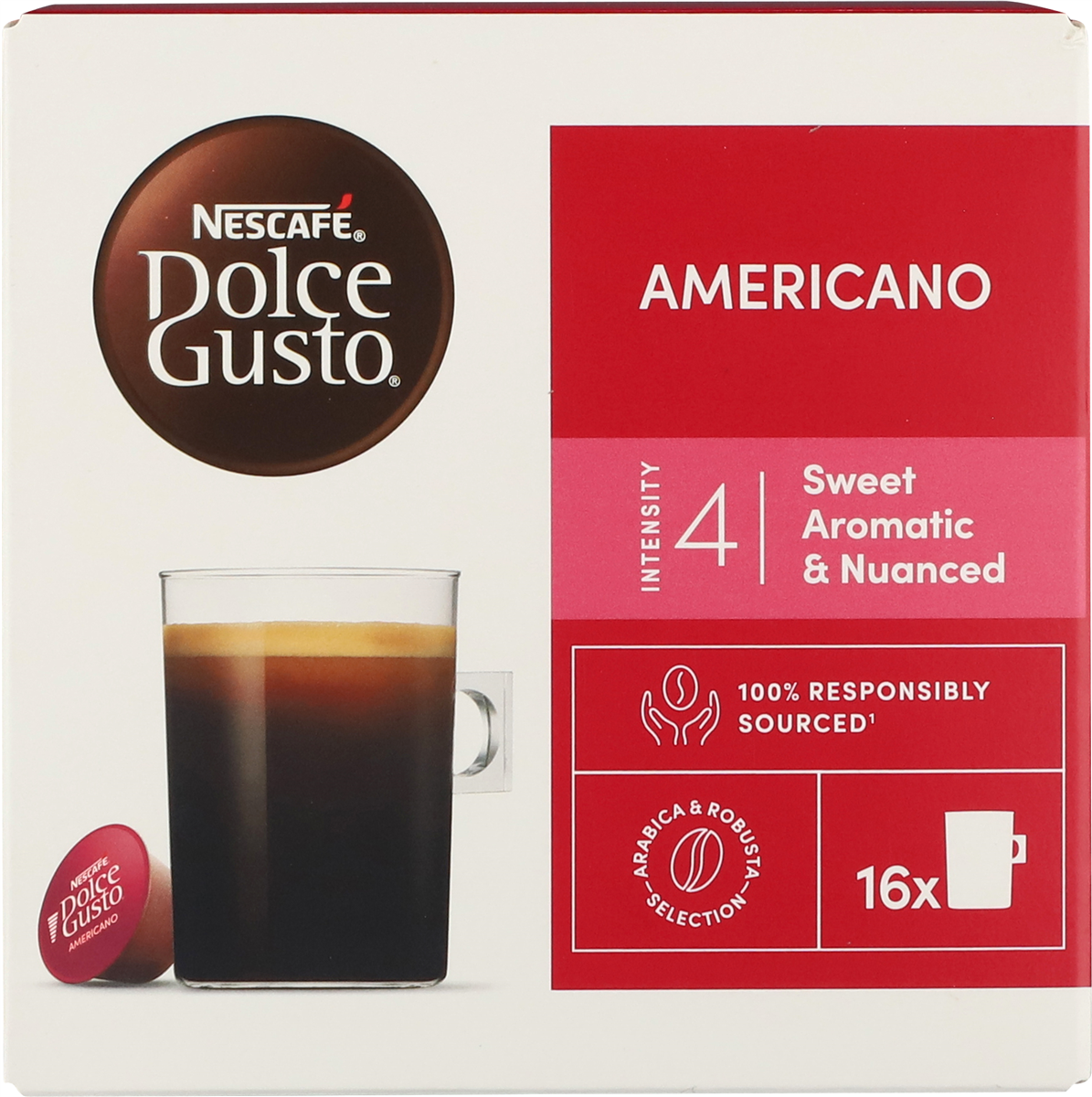 Kaffekapsler Dolce Gusto Americano, Nescafé