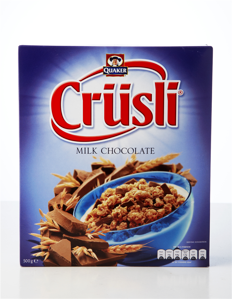 Crusli mælkechokolade 500 g