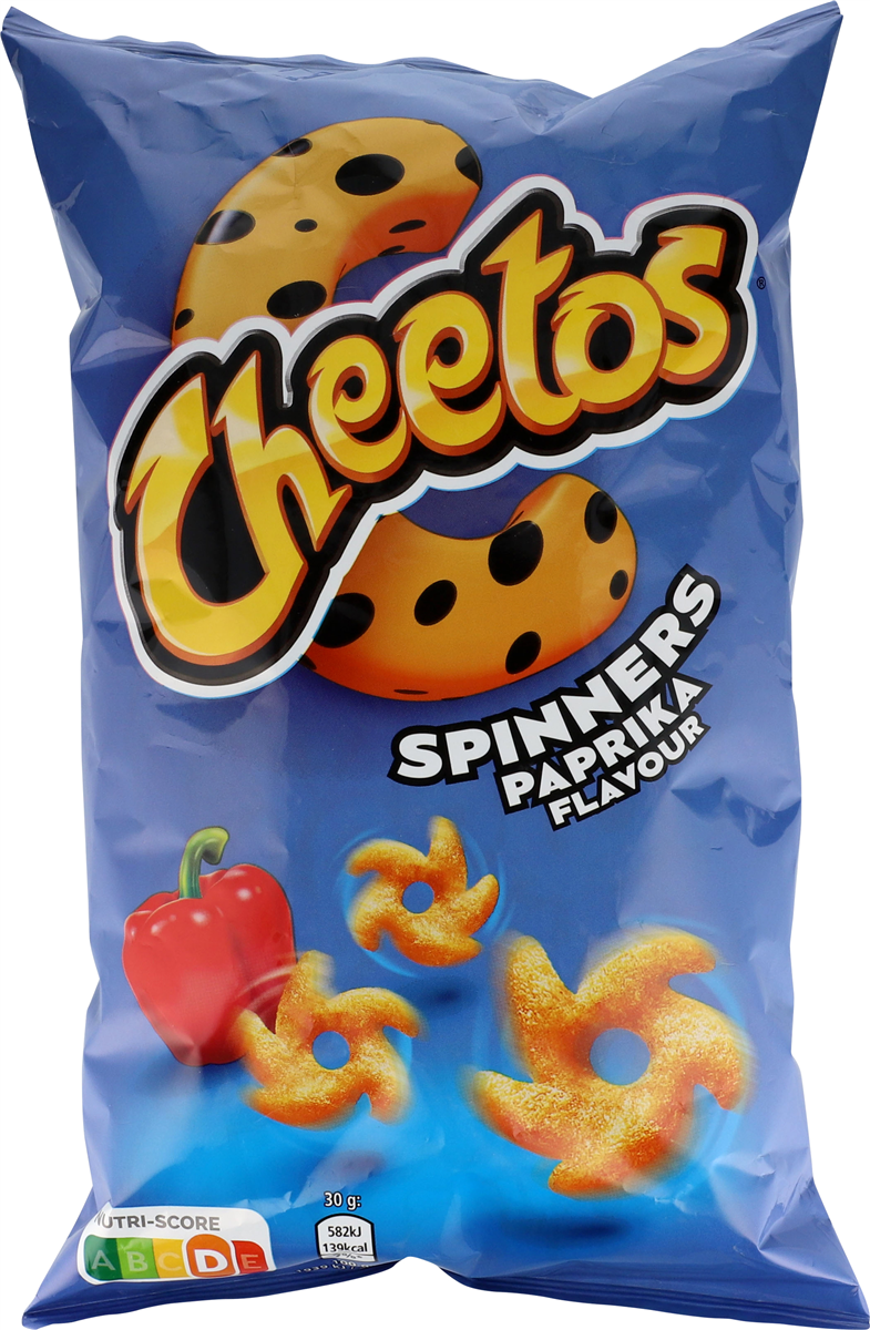 Chips Spinners m. smag af paprika, Cheetos 130 g