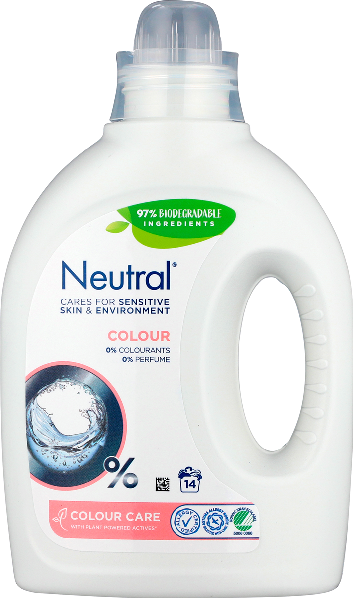 Vaskemiddel flydende color, Neutral