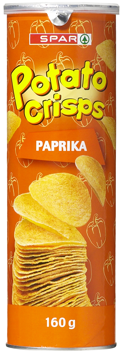 Spar potato crisps paprika 160 g