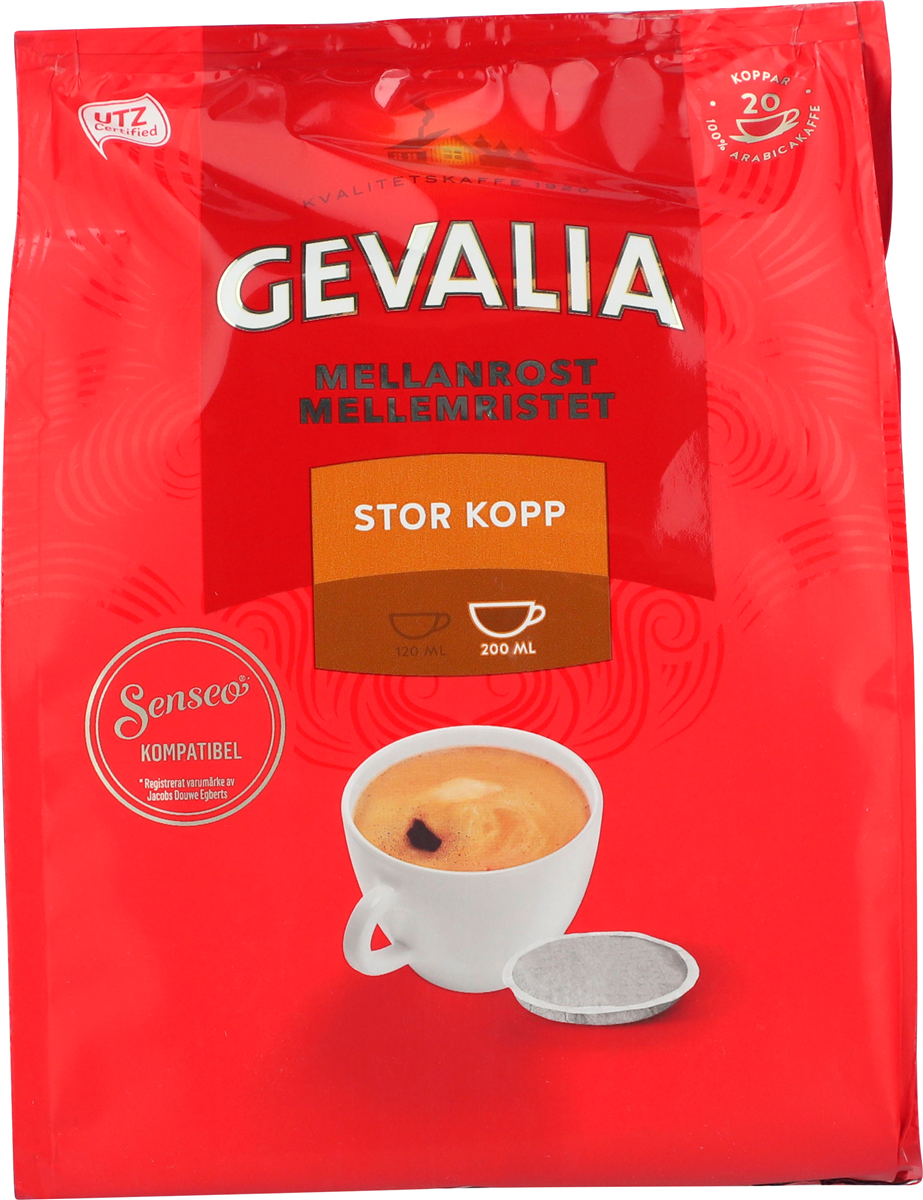 Gevalia medium roast large 20 stk.