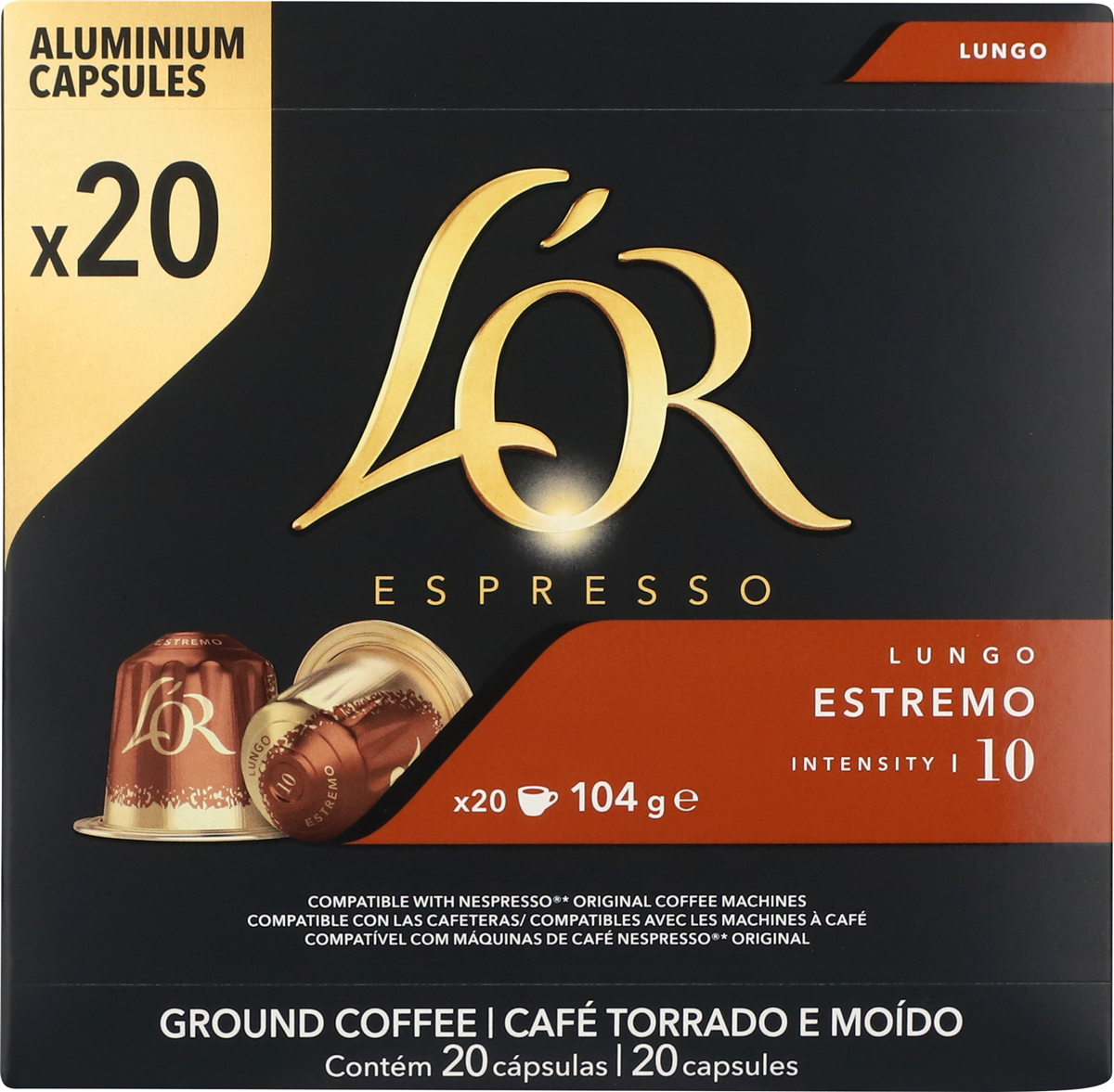 L'OR kapsler Estremo 20 stk.