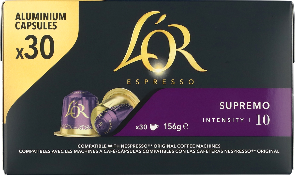 L'OR Supremo Kaffekapsler 30 stk