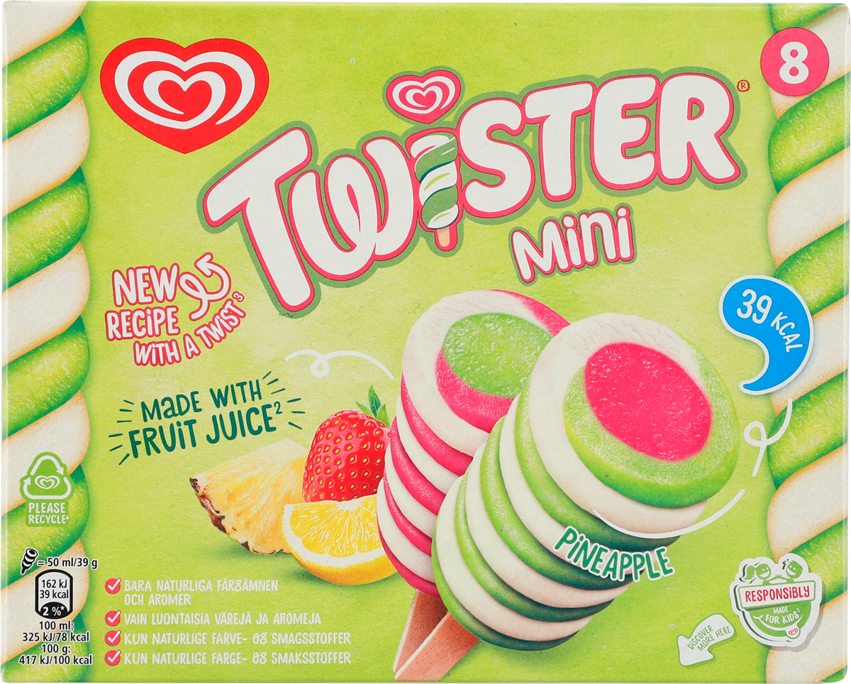 Twister Pineapple Mini 8 stk